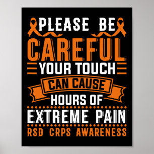 Uw aanraking kan tot Extreme Pain Support Crps Awa Poster