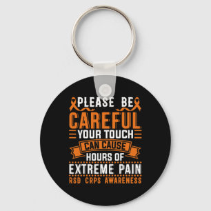 Uw aanraking kan tot Extreme Pain Support Crps Awa Sleutelhanger