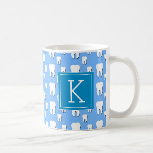 Uw Aanvankelijke   Leuke Tanden Koffiemok