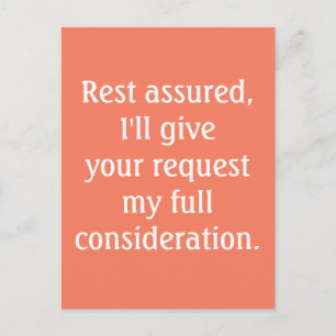 Uw aanvraag bekijken Amber Typography Briefkaart