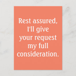 Uw aanvraag bekijken Amber Typography Briefkaart