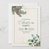 "Uw aanwezigheid vereerd: betoverende kerst uitnod Kaart (Voorkant)