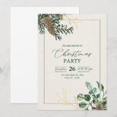 "Uw aanwezigheid vereerd: betoverende kerst uitnod Kaart (Voorkant / Achterkant)