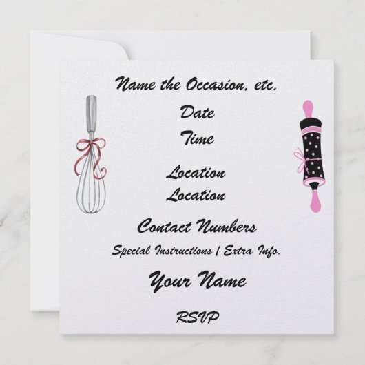 Uw aanwezigheid wordt gevraagd op uitnodiging (Achterkant)