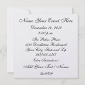 Uw aanwezigheid wordt op uitnodiging aangevraagd (Achterkant)