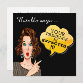 Uw aanwezigheid wordt verwacht kaart (Voorkant / Achterkant)