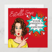 Uw aanwezigheid wordt verwacht kaart (Voorkant / Achterkant)