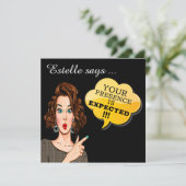 Uw aanwezigheid wordt verwacht kaart (Staand voorkant)