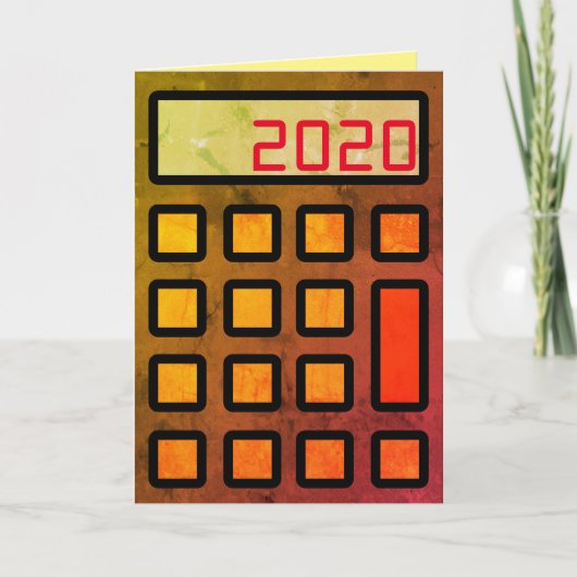 "Uw accountant wenst u een gelukkig nieuwjaar" Kaart (Voorkant)