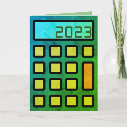 "Uw accountant wenst u een Happy 2023"-Kaart Kaart (Voorkant)