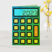 "Uw accountant wenst u een Happy 2023"-Kaart Kaart (Gele Bloem)