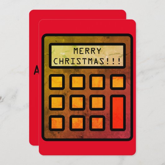 Uw accountant wenst u... Prettig kerstfeest! Feestdagenkaart (Voorkant / Achterkant)