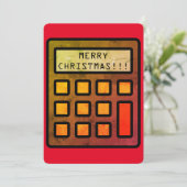 Uw accountant wenst u... Vrolijk kerstfeest! Feestdagenkaart (Staand voorkant)