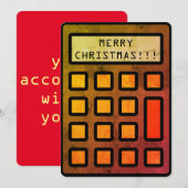 Uw accountant wenst u... Vrolijk kerstfeest!!! Feestdagenkaart (Voorkant / Achterkant)