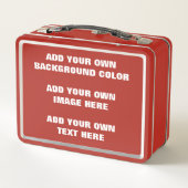 Uw achtergrondkleur, uw afbeelding, uw eigen tekst (Achterkant)