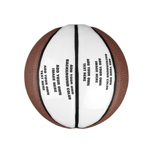 Uw achtergrondkleur, uw afbeelding, uw eigen tekst basketbal (Verticaal)