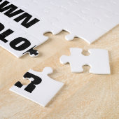 Uw achtergrondkleur, uw afbeelding, uw eigen tekst legpuzzel (Zijkant)
