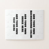 Uw achtergrondkleur, uw afbeelding, uw eigen tekst legpuzzel (Horizontaal)