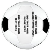 Uw achtergrondkleur, uw afbeelding, uw eigen tekst voetbal (Gedraaid)