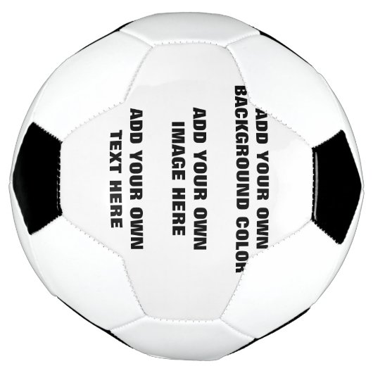 Uw achtergrondkleur, uw afbeelding, uw eigen tekst voetbal (Gedraaid)