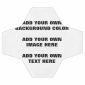 Uw achtergrondkleur, uw afbeelding, uw eigen tekst voetbal (Enkel)