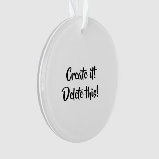 Uw acrylcirkel Ornament (voorkant)