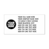 Uw adres van de Logo van het Bedrijf 8 de Huid van Zelfinktende Stempel (Design)