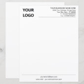 Uw Adres van de Naam van de Logo en de Brief van I (Voorkant / Achterkant)