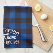 Uw advies Ontvang blauw en zwart flatel Theedoek (Quarter Fold)