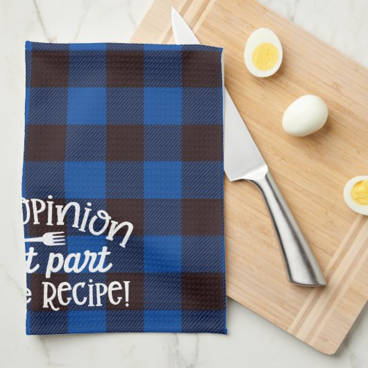 Uw advies Ontvang blauw en zwart flatel Theedoek (Quarter Fold)