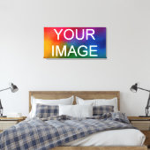 Uw Afbeelding Afbeelding Foto Logo Sjabloon Hoge k Canvas Afdruk (Insitu (Slaapkamer))