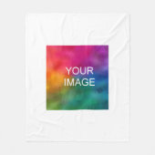 Uw Afbeelding Afbeelding foto of Logo Eenvoudige S Fleece Deken (Voorkant)