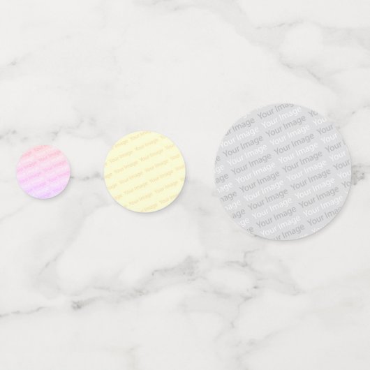 Uw afbeelding confetti (Achterkanten)