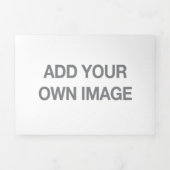 Uw Afbeelding drievoudige letter vouw Kaart (Cover)