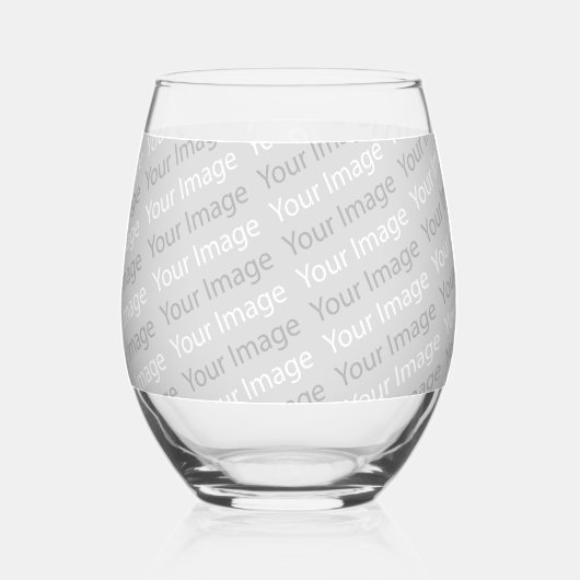 Uw Afbeelding Drinkware Set Wijnglas Zonder Voet (Voorkant)