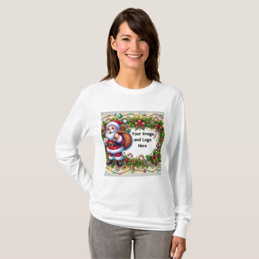 Uw Afbeelding en Logo hier T-shirt (Voorkant volledig)