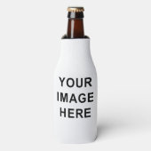 Uw Afbeelding en tekst hier aangepaste lege Sjablo Flesjeskoeler (Fles Voorkant)