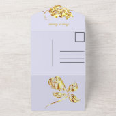 (uw Afbeelding) Gemakkelijk gepersonaliseerde brui All In One Uitnodiging (Buitenkant)