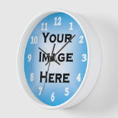 Uw Afbeelding Grote Witte Aantallen Sjabloon (Hoek)