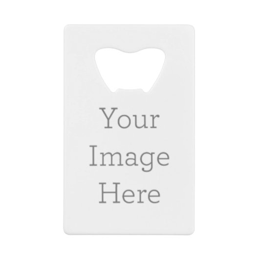 Uw Afbeelding hier Creditkaart Flessenopener (Voorkant)