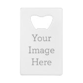 Uw Afbeelding hier Creditkaart Flessenopener (Achterkant)