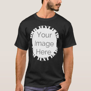 Uw afbeelding hier, Foto Custom Edit Circle T-shirt