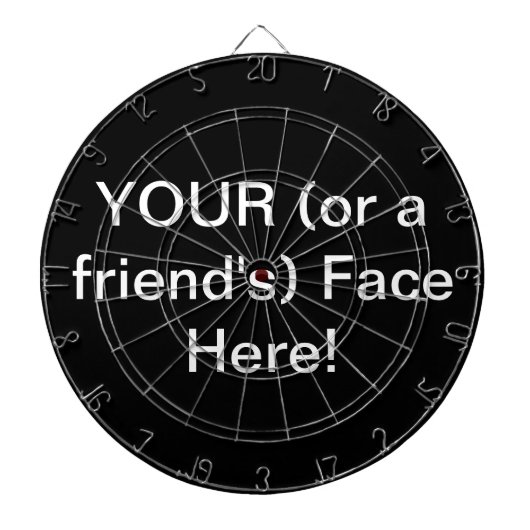 Uw Afbeelding hier in het kunstbord Dartbord (Voorkant)