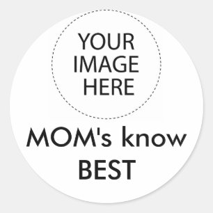 Uw Afbeelding Hier jGibney Het MUSEUM Zazzle Gifts Ronde Sticker