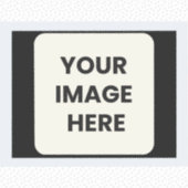 Uw Afbeelding hier op maat gesneden vinyl Sticker (Voorkant)