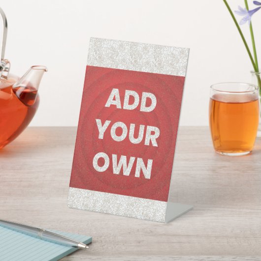 Uw afbeelding hier reclamebord met voetstuk (Insitu)