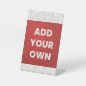 Uw afbeelding hier reclamebord met voetstuk (Voorkant)