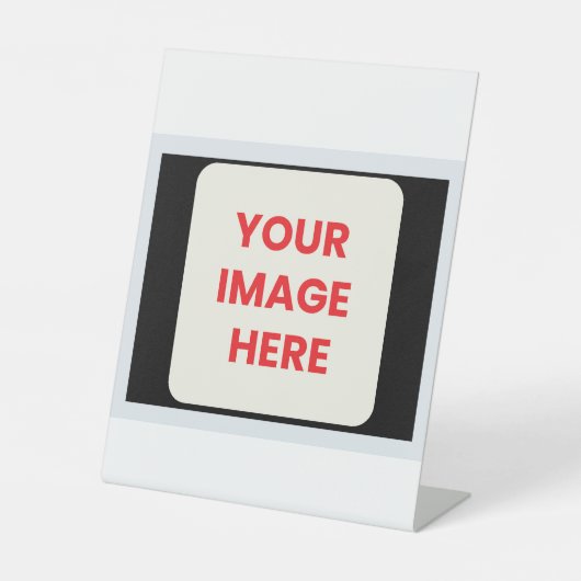 Uw Afbeelding hier Reclamebord Met Voetstuk (Voorkant)