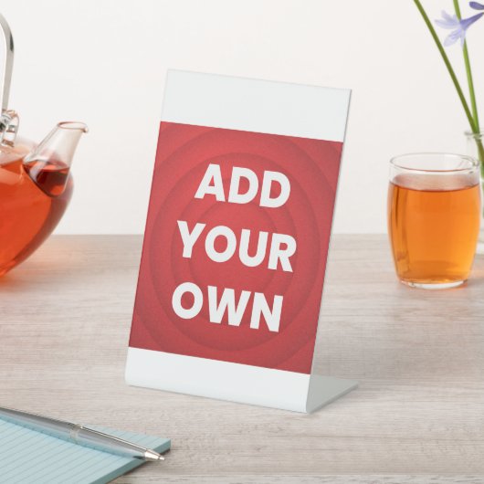 Uw Afbeelding hier Reclamebord Met Voetstuk (Insitu)