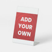 Uw Afbeelding hier Reclamebord Met Voetstuk (Voorkant)